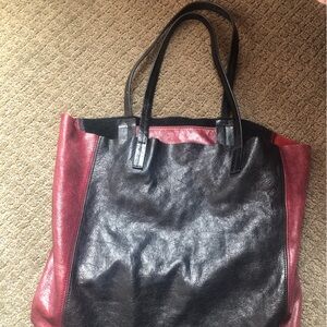 Eileen Fisher leather tote bag